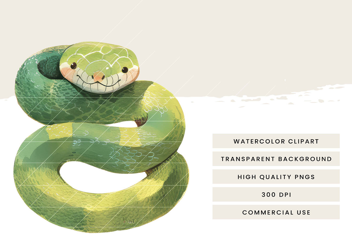 Watercolor Animal Clipart Bundle, an Animal Illustration by Design Scotch (Photo 5 of 6)