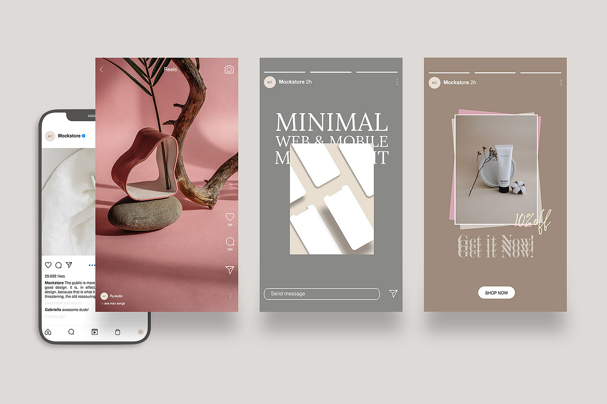 Minimal Web & Mobile Mockup Kit, an iPhone Mockup by Mockstore (Photo 21 of 30)