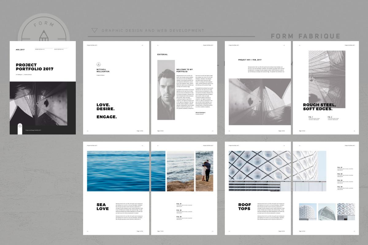 Minimalism Portfolio, a Brochure Template by Form Fabrique (Photo 2 of 16)