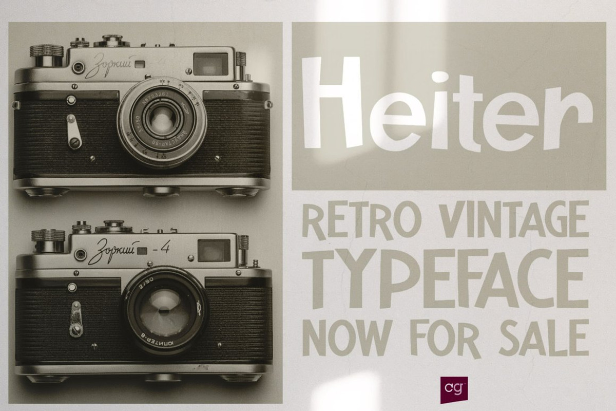 Heiter Retro Typeface, a Sans Serif Font by Craft Graphic Type (Photo 9 of 9)