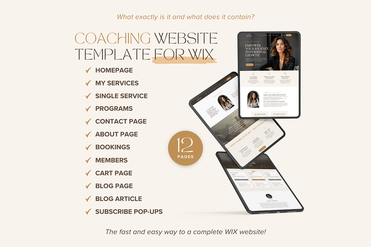 Life Coach Website Wix Template, a Wix Template by vectorocean (Photo 3 of 11)