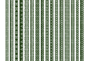 Forest Green Vector Lace Borders, an Illustration by Amanda Ilkov (Thumbnail 2 of 5)