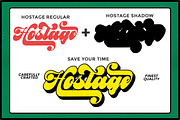 Hostage -Retro Font (New Update), a Script Font by Letter Fresh (Thumbnail 3 of 9)
