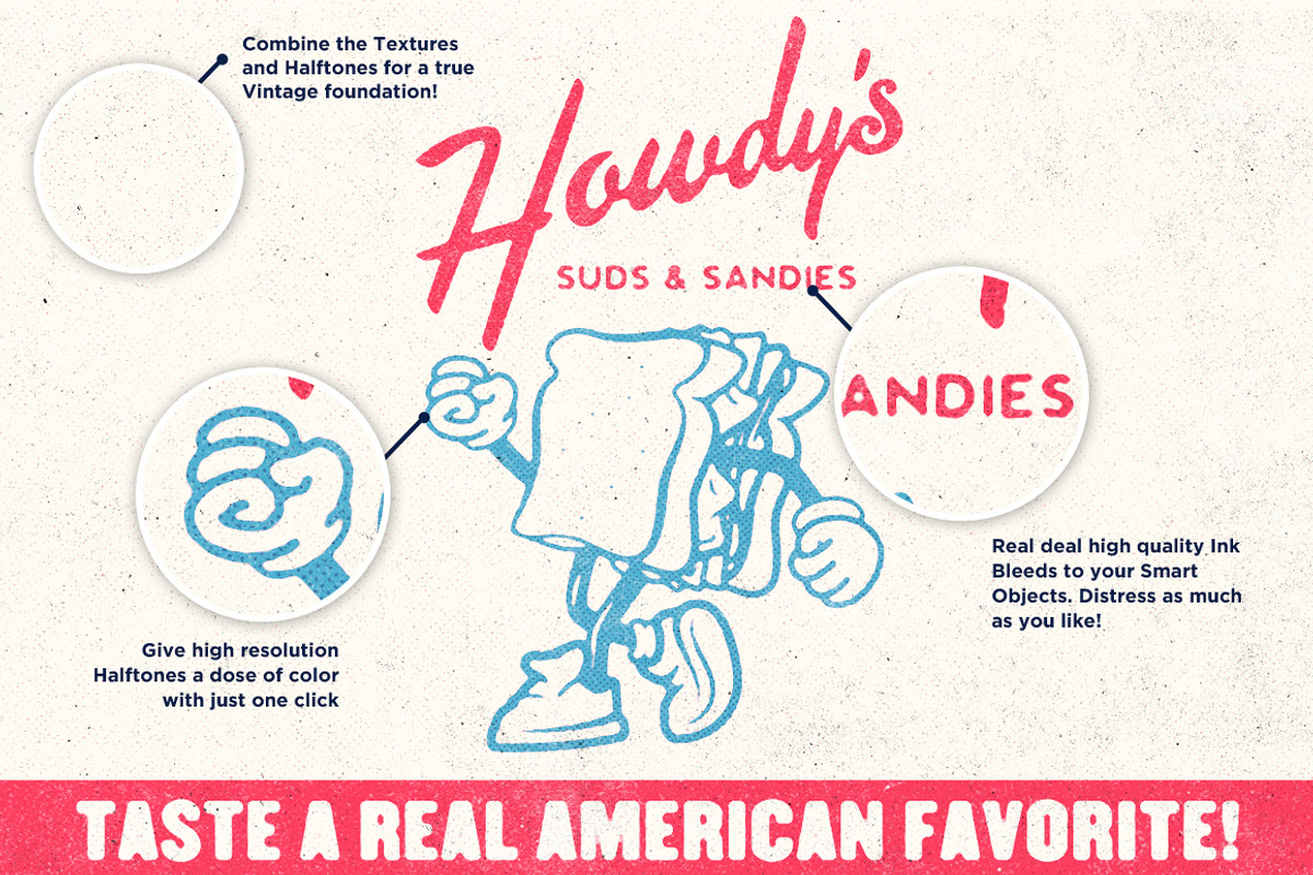 Soda Shopped Retro Photoshop Actions, an Action Add-On by Forefathers (Photo 4 of 5)