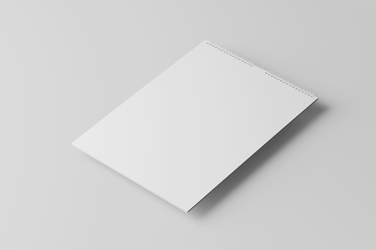 Wall Calendar Mock-up 2, a Household Mockup by BLISS DESIGN (Photo 3 of 4)