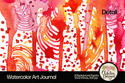 Watercolor Art Journal Backgrounds, a Texture Graphic by Clikchic Designs (Thumbnail 10 of 10)