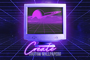 Retro Landscape Kit, an Object Graphic by MiksKS (Thumbnail 7 of 18)