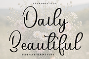 Daily Beautiful, a Handwritten Font by FreshTypeINK (Thumbnail 1 of 8)