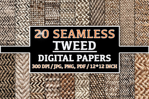 20 Seamless Tweed Patterns