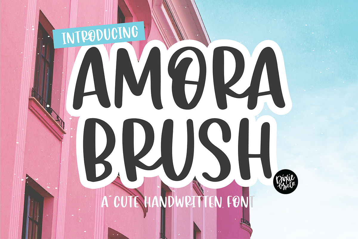 AMORA BRUSH Handwritten Font