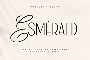 Esmerald, a Sans Serif Font by Abo Daniel Studio (Thumbnail 1 of 13)