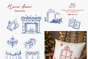 New Year’s Party. Sketch Collection, a Seasonal Illustration by Polli Deeva (Thumbnail 7 of 12)