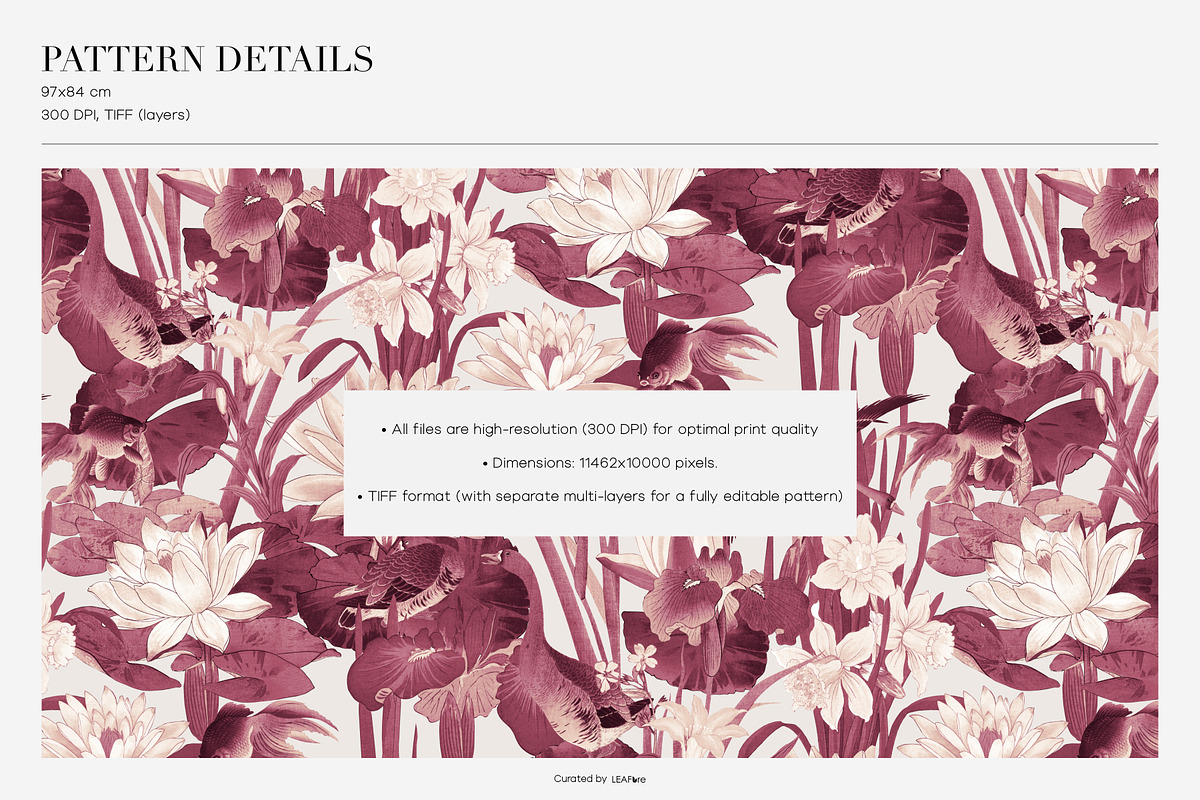 Qing Court Botanical Patterns, a Pattern Graphic by LEAFure (Photo 3 of 9)