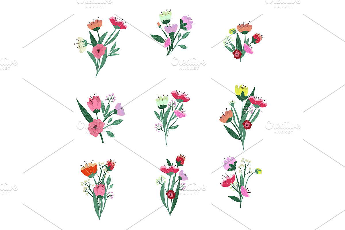48 vector floral patterns, a Pattern Graphic by Alena Stoyko design (Photo 13 of 19)