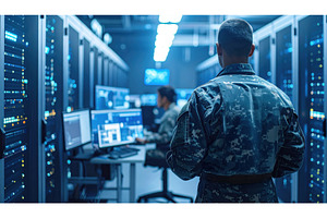 Military personnel in a high-tech, a Technology Photo by Igor Tichonow