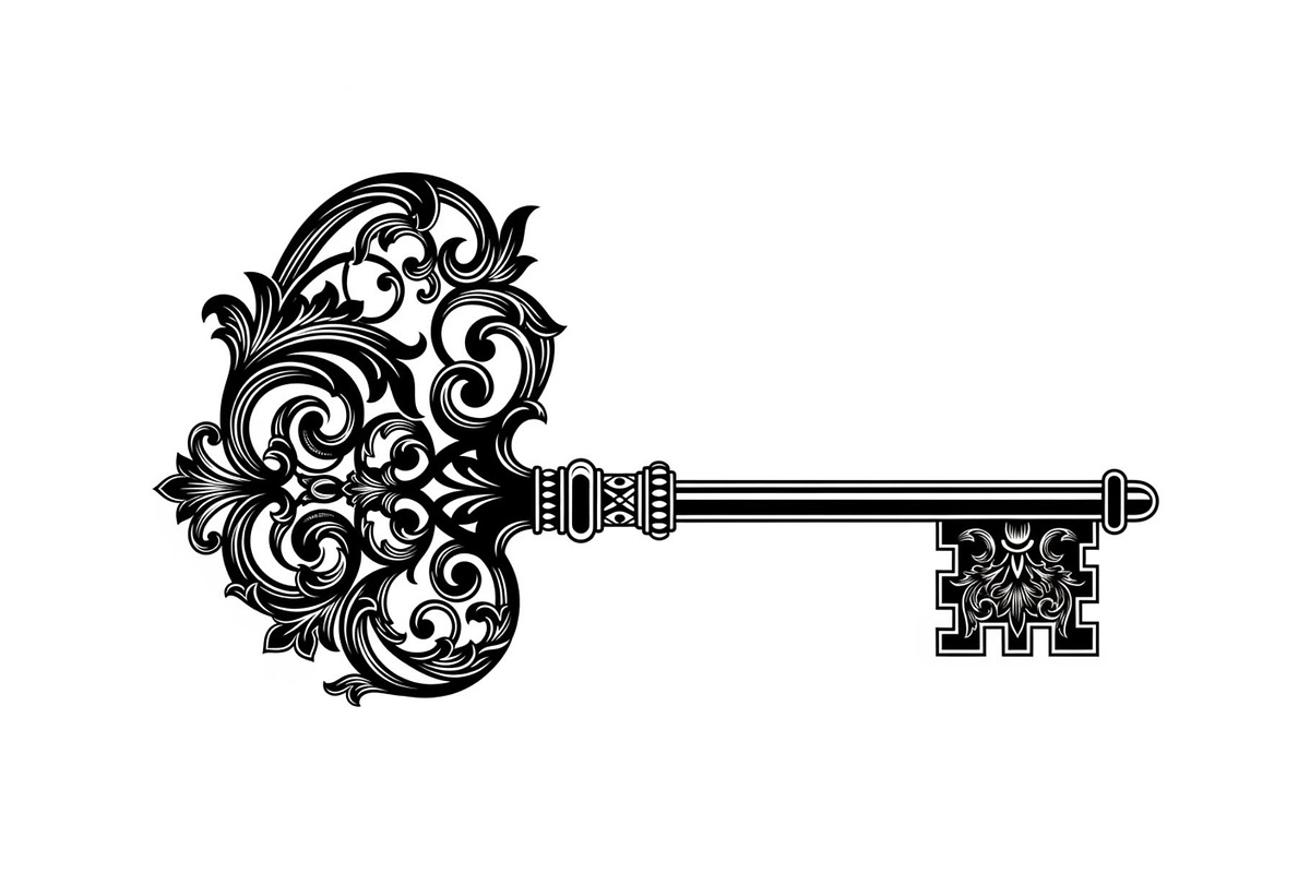 Ornamental Vintage Key SVG Bundle, an Illustration by Gaye Art (Photo 30 of 31)