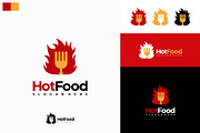 Set of Hot Food Logo designs concept, a Branding & Logo Template by Lucky Creative (Thumbnail 4 of 5)