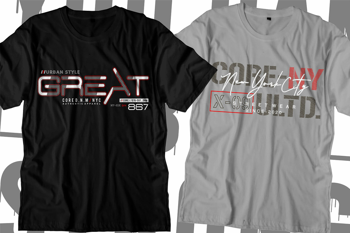 Urban City Typography T Shirt Design, a Graphic by D2PUTRI (Photo 16 of 26)
