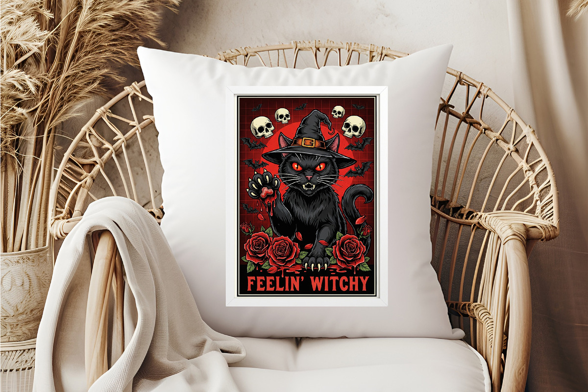 Feelin' Witchy Png,,Cats Crazy Png, an Illustration by DreamCafeArt (Photo 6 of 7)