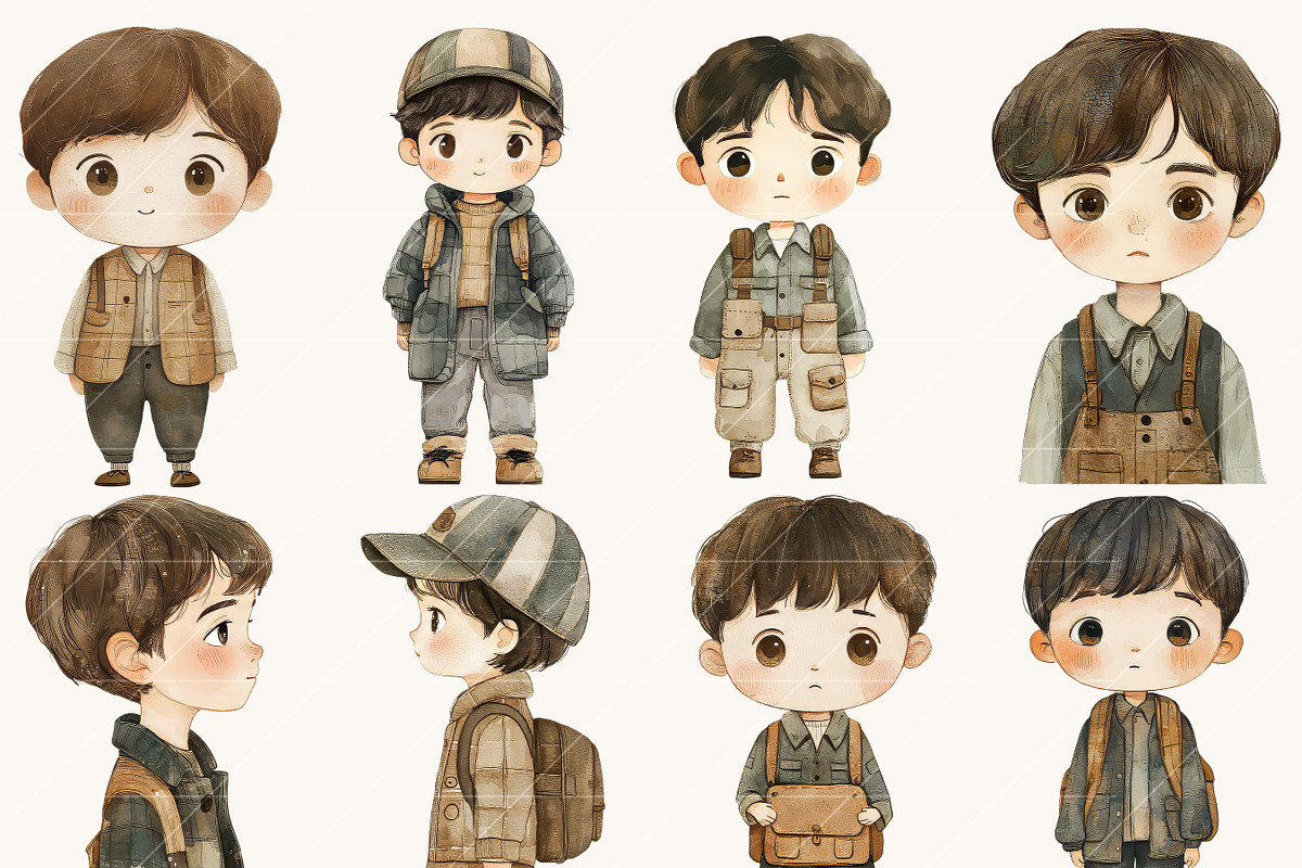 Whimsical Little Boy Clipart, a Person Illustration by Design Scotch (Photo 2 of 8)