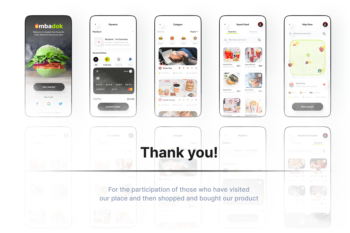 Mbadok - Delivery App UI Kit, an UI Kit Template by Korsa Agency (Photo 6 of 6)