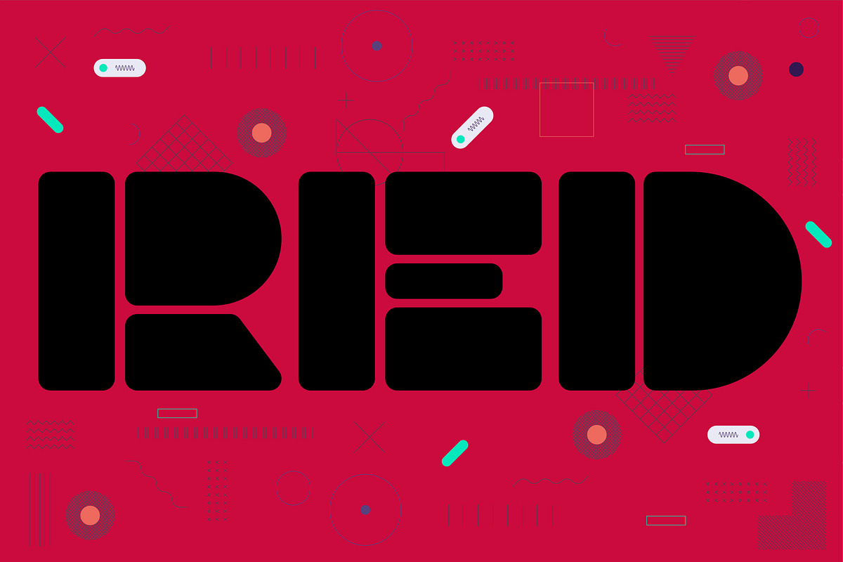 Quo Duo-Geometric display typeface preview 6