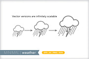 Minimal weather icons, an Outline Icon by Picture Window (Thumbnail 4 of 5)