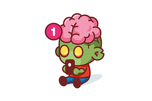 Social Zombie Illustration