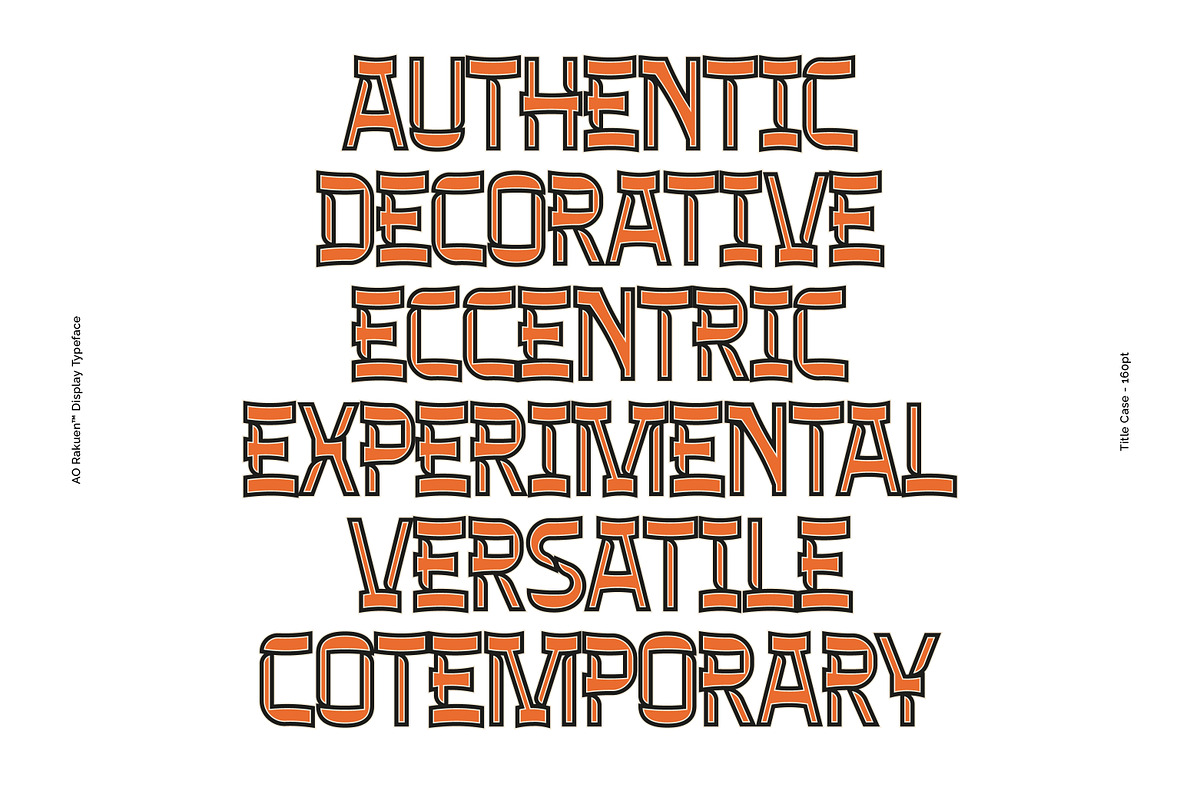 AO Rakuen - Decorative Typeface, a Sans Serif Font by OwunStudio (Photo 13 of 15)