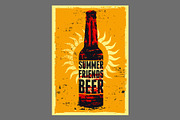 Summer Beer retro vector poster set, a Food Illustration by PoPaShop (Thumbnail 7 of 12)