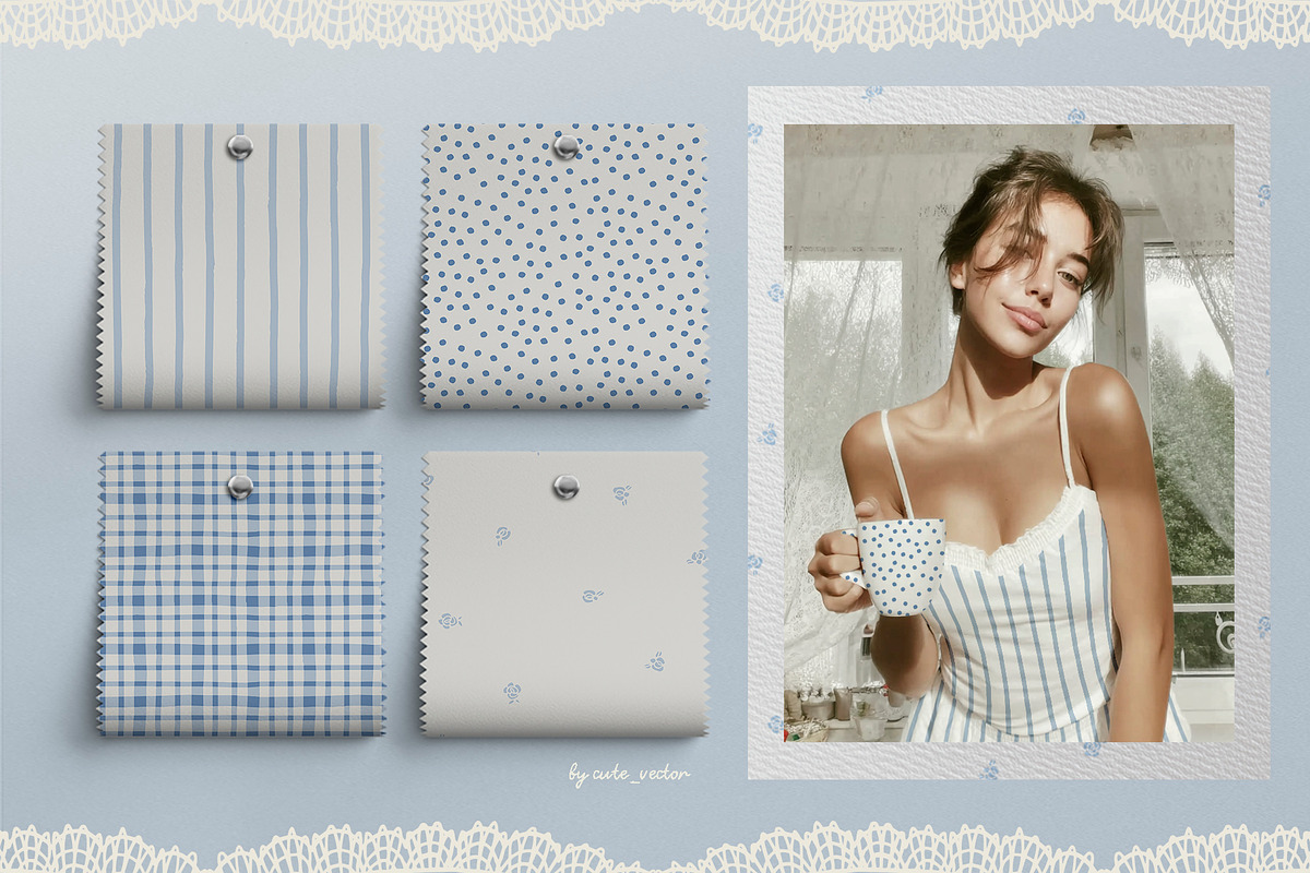 Cottage Dream seamless patterns set, a Pattern Graphic by Cute Atelier (Photo 2 of 10)