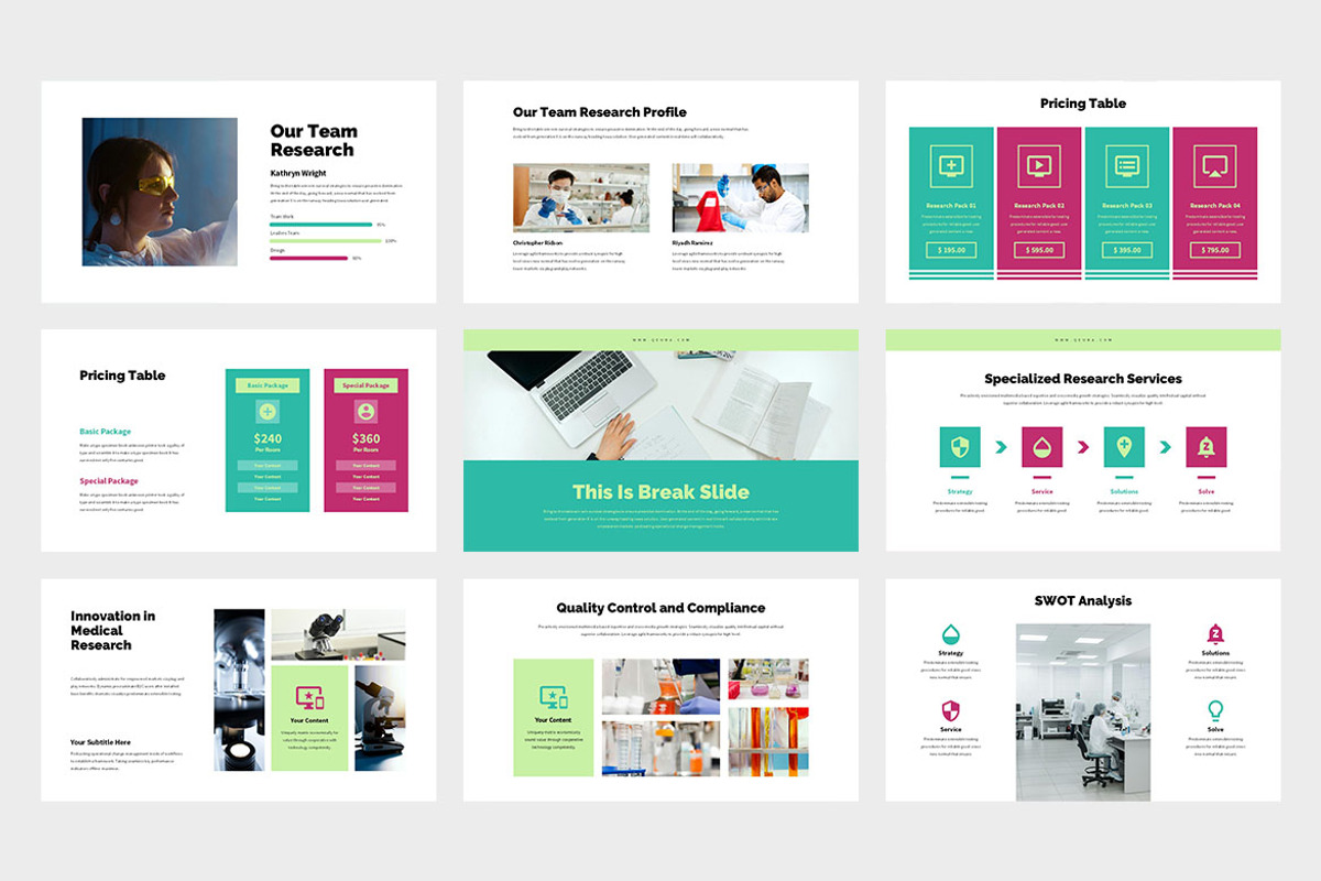 Qeura : Research Google Slides, a Presentation Template by Punkl Camp (Photo 3 of 9)
