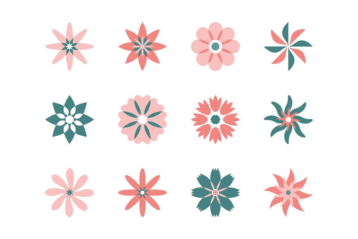 Geometric Flowers, an Object Graphic by Kessens (Photo 2 of 4)