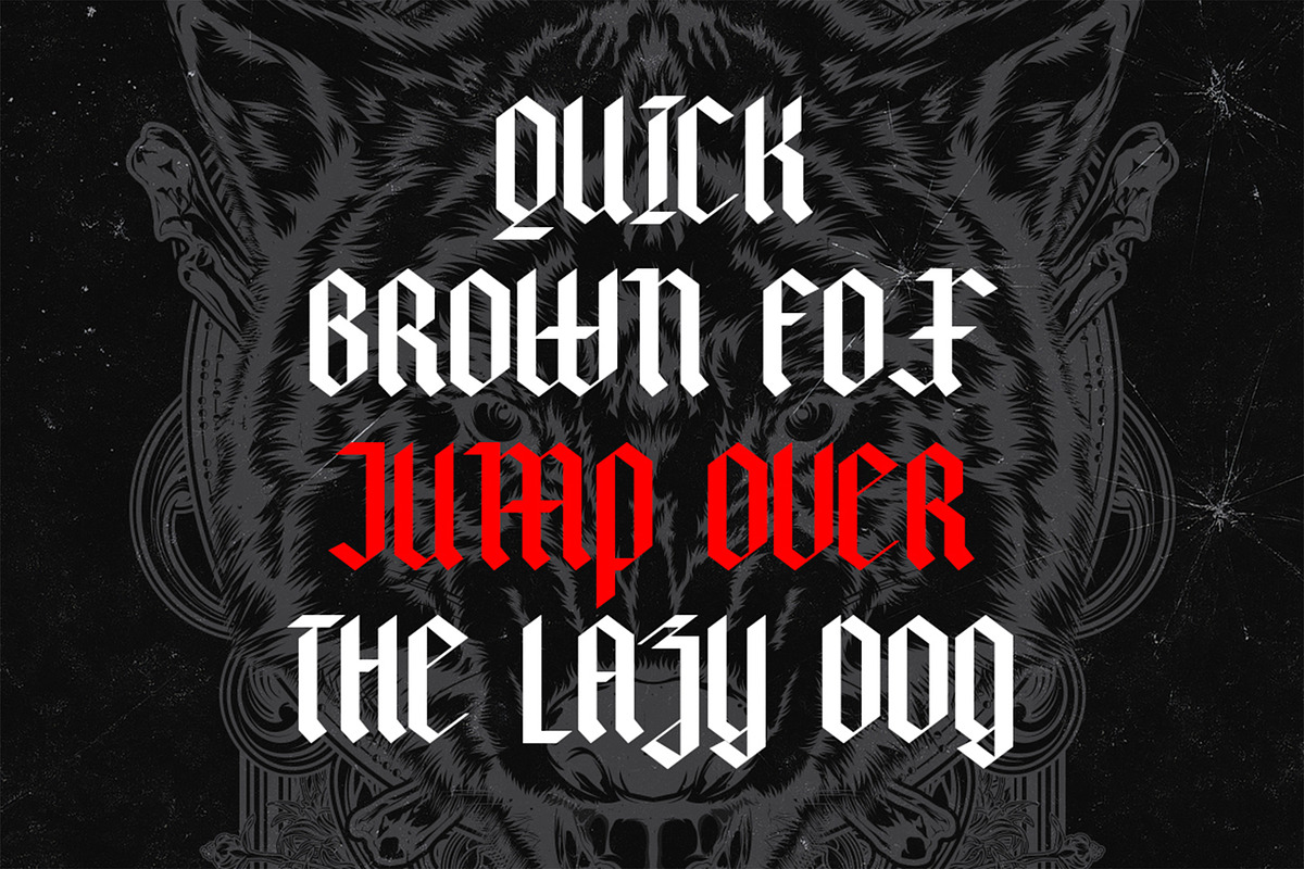 Blackville - Gothic Blackletter Font, a Blackletter Font by Pekotype (Photo 10 of 15)