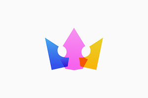 Crown King Logo colorful logo, a Branding & Logo Template by VASTARD STUDIO