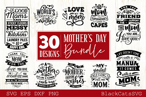 Mother's Day SVG Bundle 30 Designs