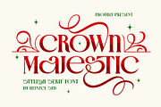 Crown Majestic Elegant Serif Font, a Serif Font by Heinzel Std (Thumbnail 1 of 18)