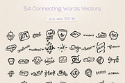 54 Connecting Words Vectors, a Decorative Illustration by Frisk Shop (Thumbnail 2 of 2)