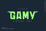 Gamy, a Sans Serif Font by twinstd (Thumbnail 1 of 11)