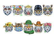 Watercolor borders from tigers, an Animal Illustration by Watercolor fantasy (Thumbnail 6 of 7)