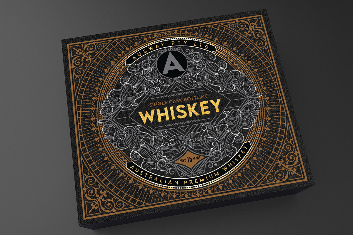 Vintage Whiskey Label Logo, a Branding & Logo Template by Shwet Art (Photo 1 of 4)