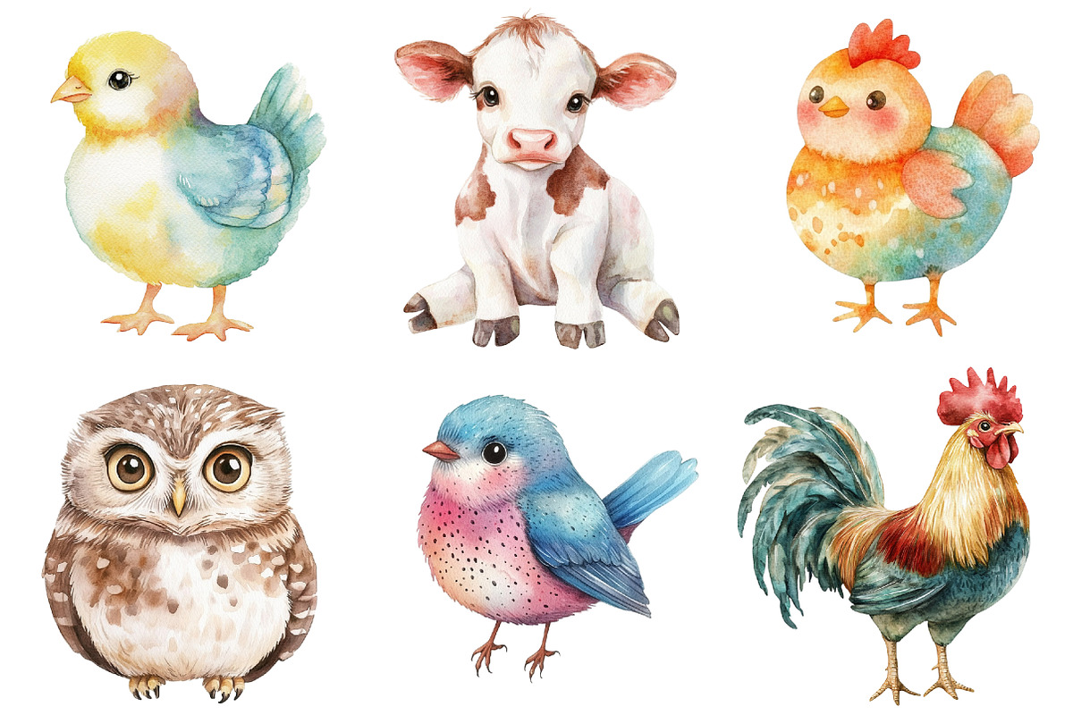 Cute Farm Clipart, an Illustration by CitraGraphics (Photo 5 of 5)