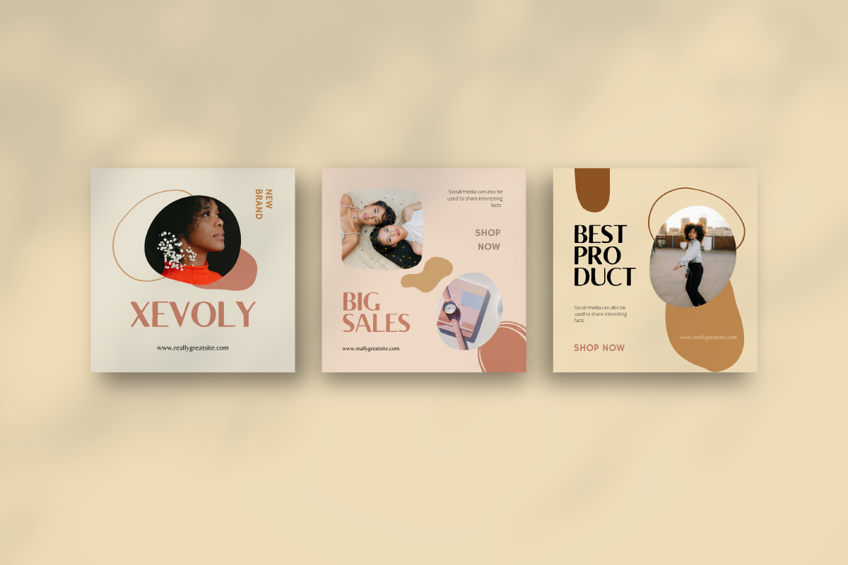 Xevoly Fashion - Canva Instagram, a Social Media Template by Inkofert (Photo 3 of 11)