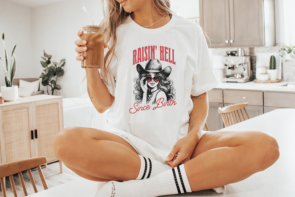 Raising Hell Since Birth PNG, Retro, an Illustration by SharpMarketplace (Photo 3 of 9)