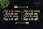 Moonchrome typeface + Bonus, a Script Font by madeDeduk (Thumbnail 6 of 9)