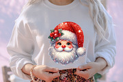 Glitter Christmas Santa Claus Waterc, an Illustration by designcity5 (Thumbnail 5 of 5)