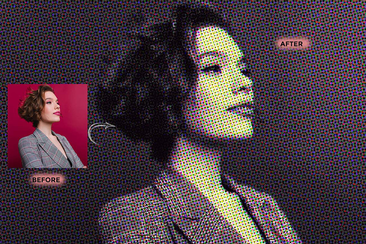 HALFTONE X Experimental Halftone, an Action Add-On by Studio Retouch (Photo 10 of 63)