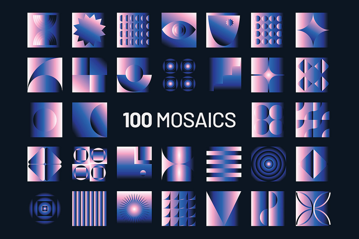 200 Gradient Geometric Shapes, an Object Graphic by assetpro.design (Photo 3 of 14)