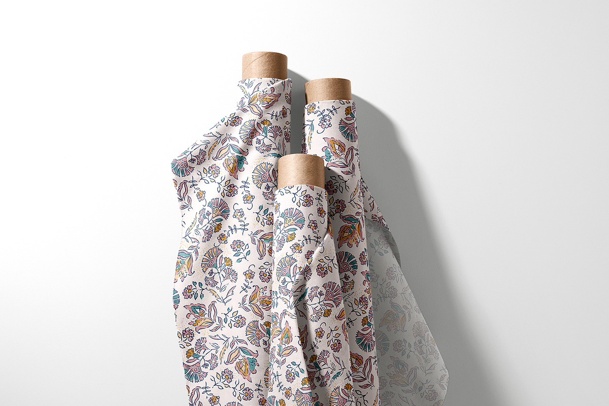 Hand Drawn Folk Floral Pattern, a Pattern Graphic by StudioGlouna (Photo 5 of 6)
