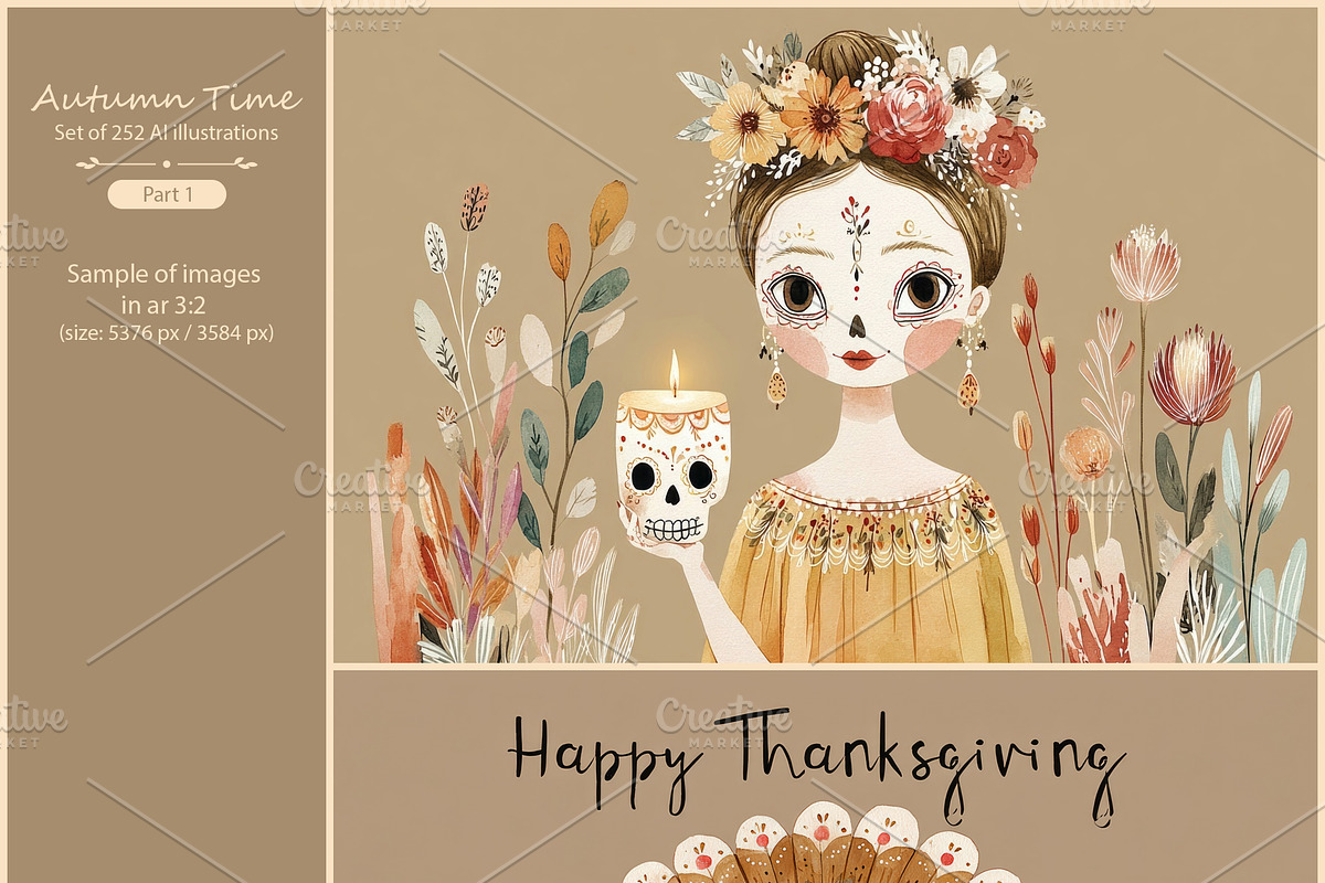 Autumn Time 4- 252 AI illustrations, a Seasonal Illustration by Pundateam (Photo 3 of 9)